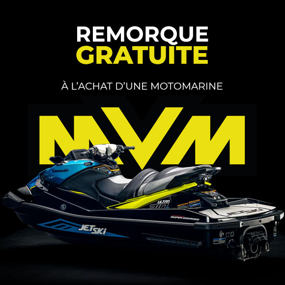 Remorque GRATUITE à l’achat d’une motomarine
