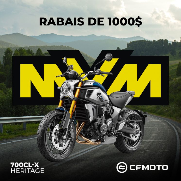 CFMOTO: Jusqu’à 1 000$ de rabais sur motos sélectionnées