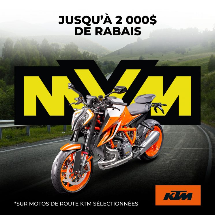 KTM: Jusqu’à 2 000$ de rabais sur motos sélectionnées