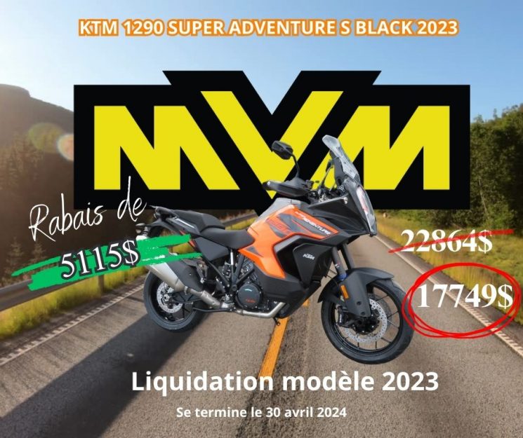 KTM 1290 SUPER ADVENTURE S 2023 Liquidation modèle 2023
